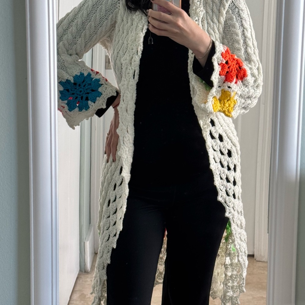 Colorful Crochet Knit Dress - Picture 8 of 8